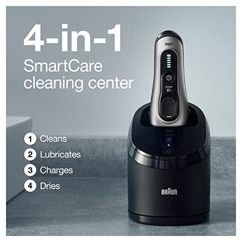 Electric Foil Shaver with Precision Beard Trimmer, Cleaning & Charging SmartCare Center, Galvano Silver K72182