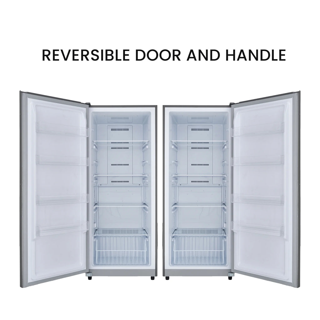 17 cu. ft Convertible Upright Freezer/Refrigerator in Stainless with Reversible Door X7878