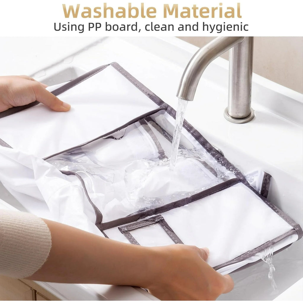 Under Bed Vacuum Seal Storage Bags, White, Large Capacity, 41 x 17.7 x 6 F755673