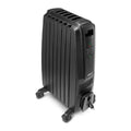 Oil-Filled Radiator Space Heater, Quiet 1500W, Adjustable Thermostat, 3 Heat Settings, Timer O167430