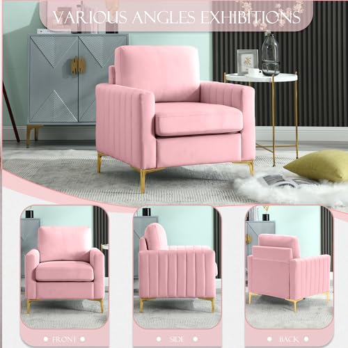 Pink Velvet 3 Piece Sofa Set X375