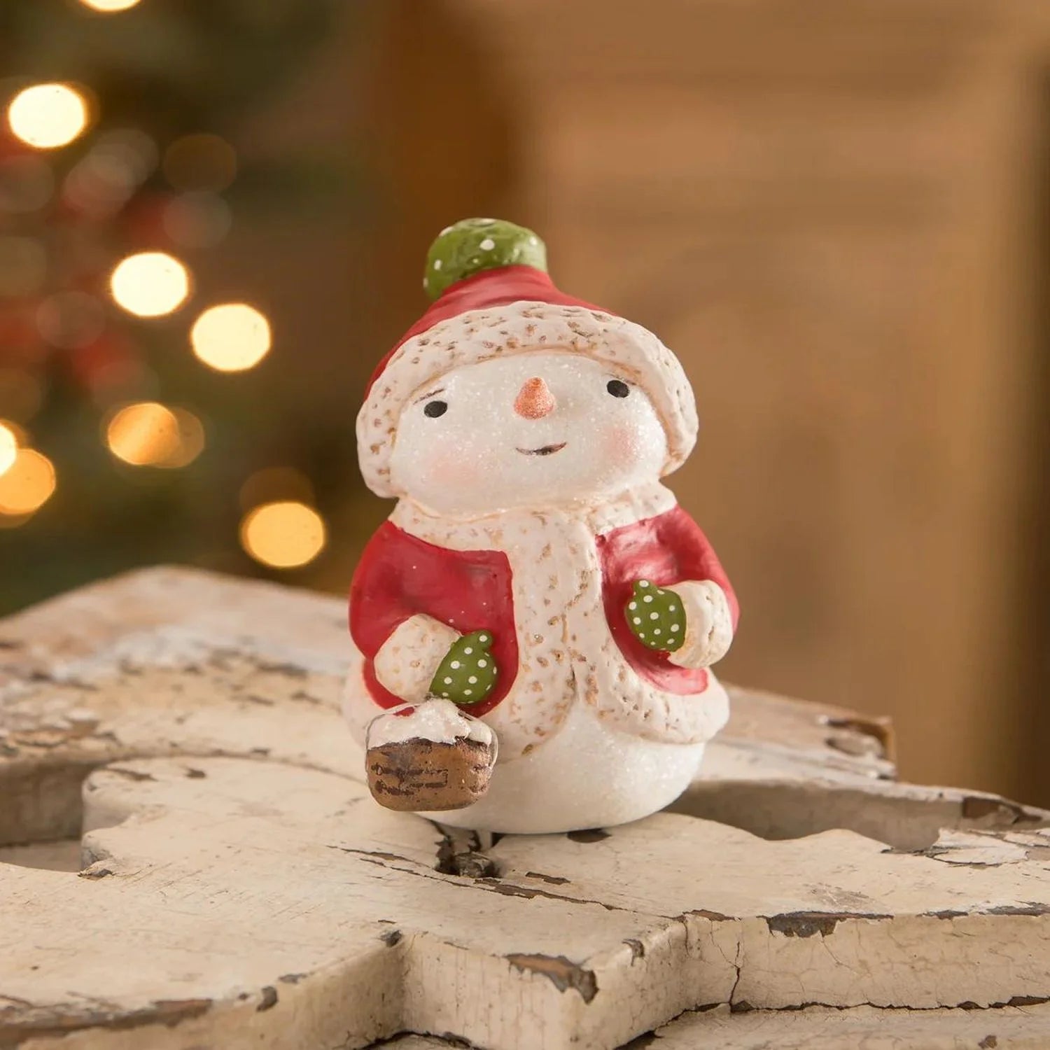 Snuggled Up In Coat Snowman Z85884