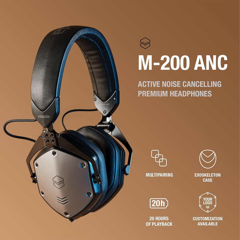 Matte Black Noise Cancelling Wireless Over-Ear Headphones L9888