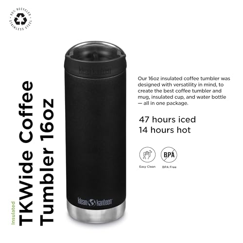 16 Oz Insulated Stainless Steel Coffee Tumbler W69314