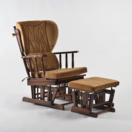 Pumpkin Glider Chair and Ottoman Set J5377