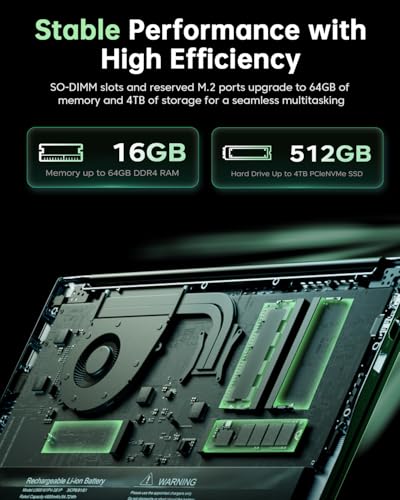 15.6-in AMD Ryzen 7 5700U Laptop 16GB DDR4 512GB NVMe SSD B367