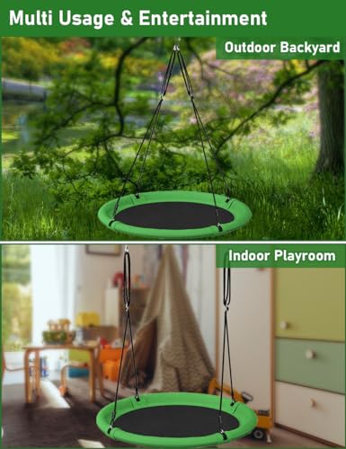 Green & Black 24 Inch Saucer Tree Swing A108