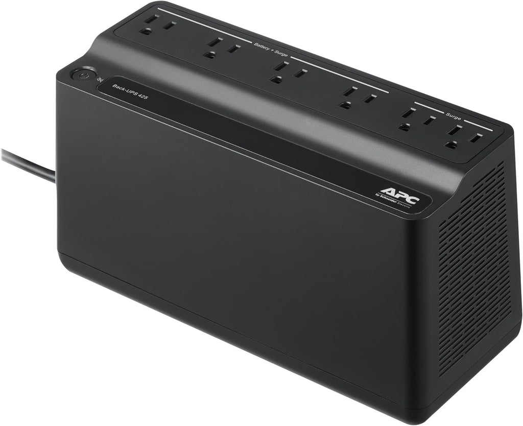 UPS Battery Backup Surge Protector, 425VA, Pack of 2 A85695