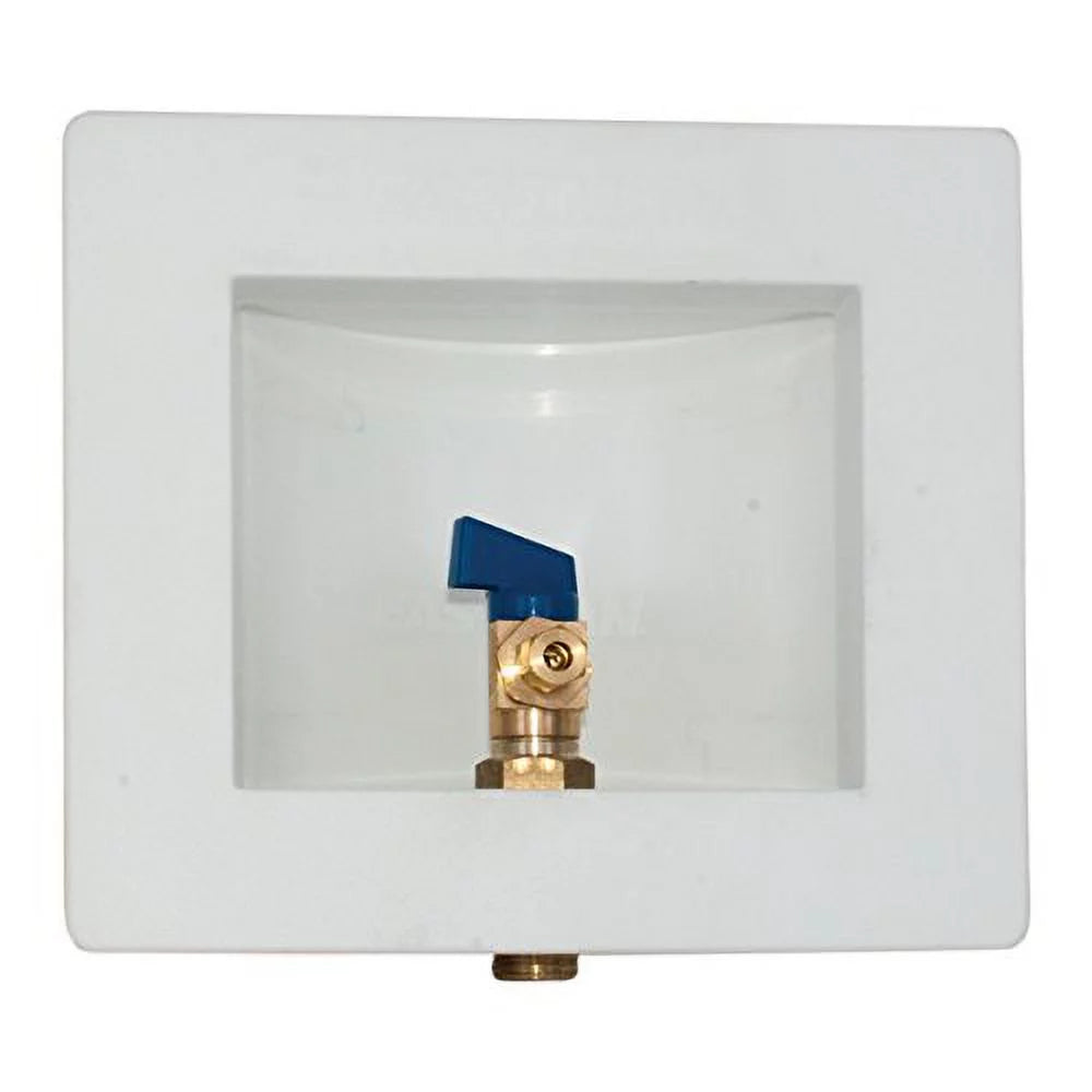 1/2 inch Sweat White Ice Maker Outlet Box Q328