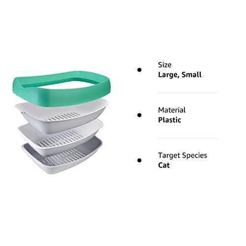 3 Sifting Tray Cat Litter Box with Non-Stick Coating Y939876