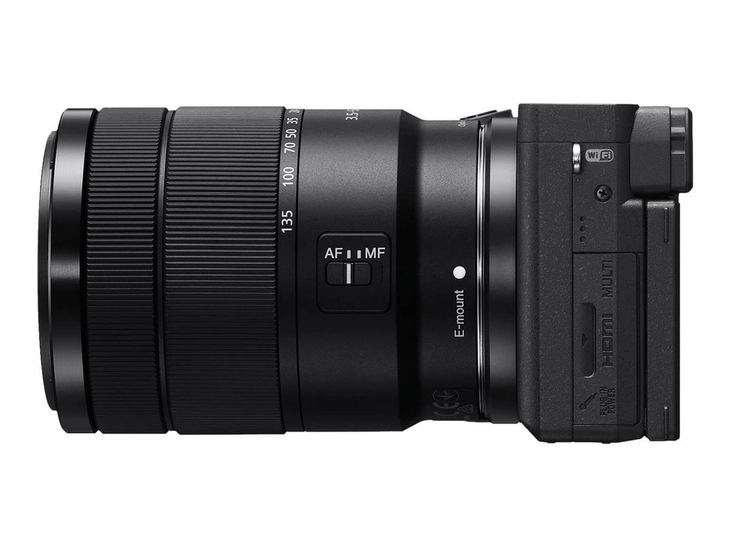 Black Mirrorless Digital Camera 24.2 MP APS-C 4K with 18-135mm Lens H20998
