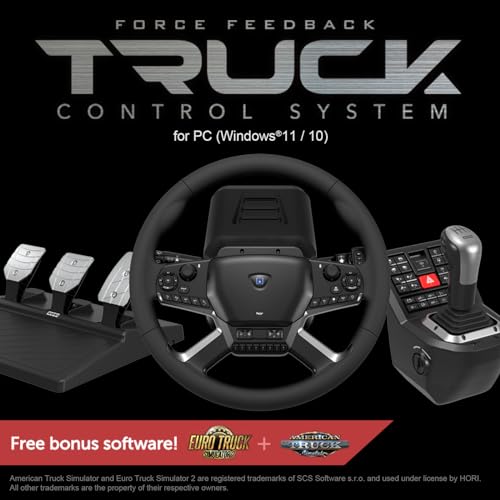 Truck Control System with Force Feedback Steering Wheel, Shifter Control Panel, & Pedals T2322