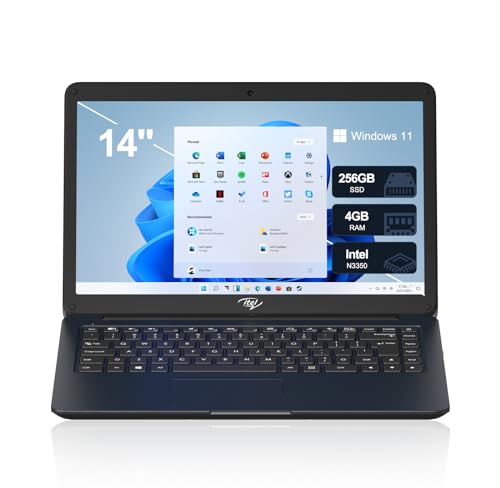 14'' Dual-Core Intel Celeron N3350 4GB RAM 256GB SSD Windows 11 Laptop D9831