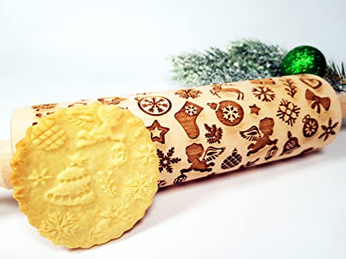 Embossing Rolling Pin U87704