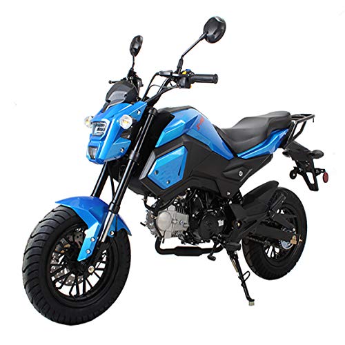 125cc Gas Motorcycle Dirt Bike Street Bike Black G740086