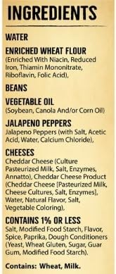 Spicy Jalapeno Bean & Cheese Chimichangas, 32 oz, 8 Count, Pack of 3 H866402