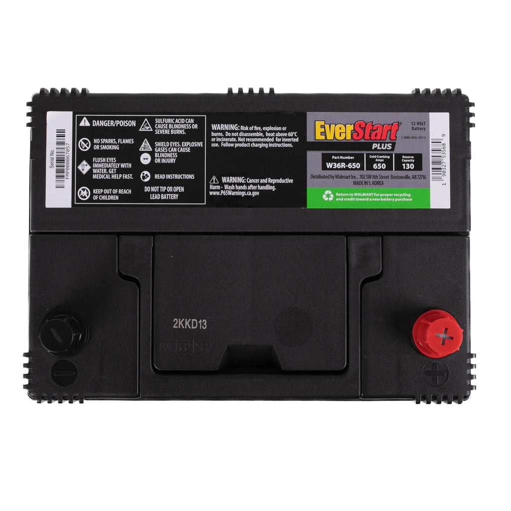 Lead Acid Automotive Battery, Group Size 36R-3 (12 Volt/650 CCA) S2407