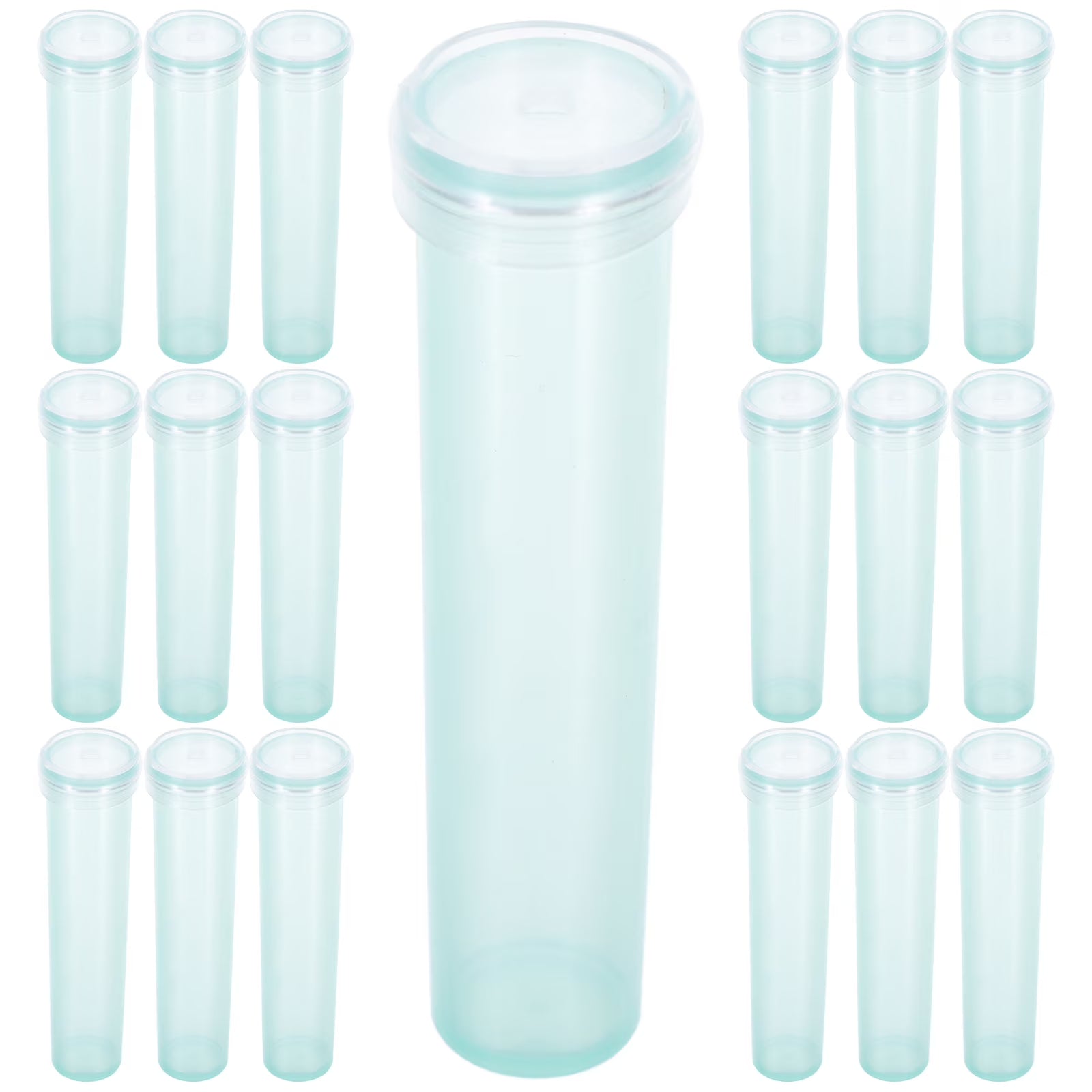 100 Pcs Light Green Plastic Water Tubes for Flowers F72172