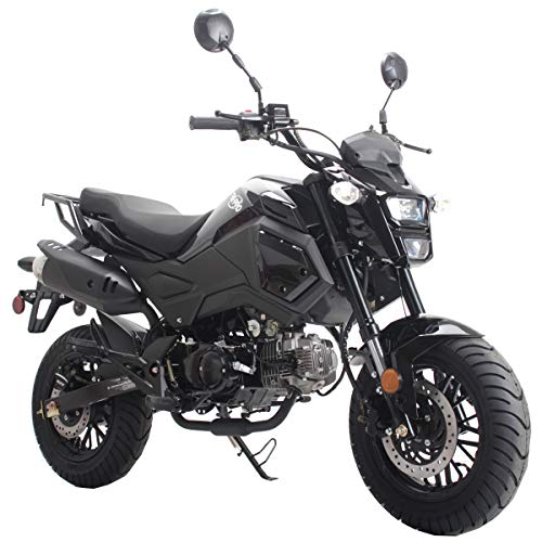 125cc Gas Motorcycle Dirt Bike Street Bike Black G740086