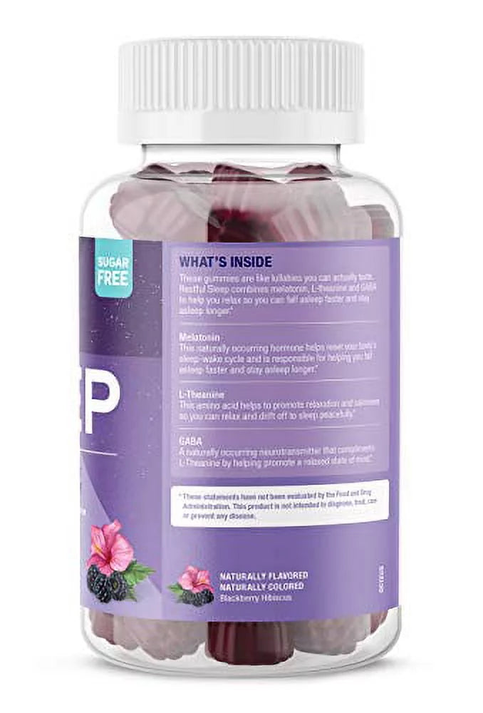 Restful Sleep Gummies, Blackberry Hibiscus Flavour, 50 Count D70771
