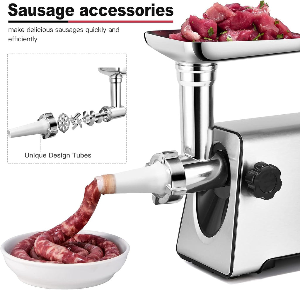 350W Electric Meat Grinder with 4 Sizes Plates F382