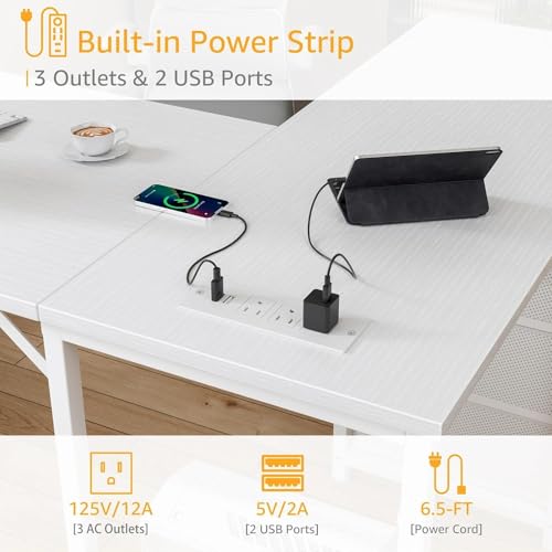 Black L Shaped Corner Computer Desk with 6 Fabric Drawers Y819