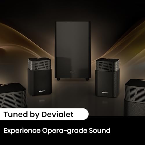 4.1.2Ch Sound Bar with Wireless Subwoofer, Dolby Atmos, DTS:X, Bluetooth 5.3, 4K HDMI Pass Through, HDMI/AUX/ARC/Optical/USB J764