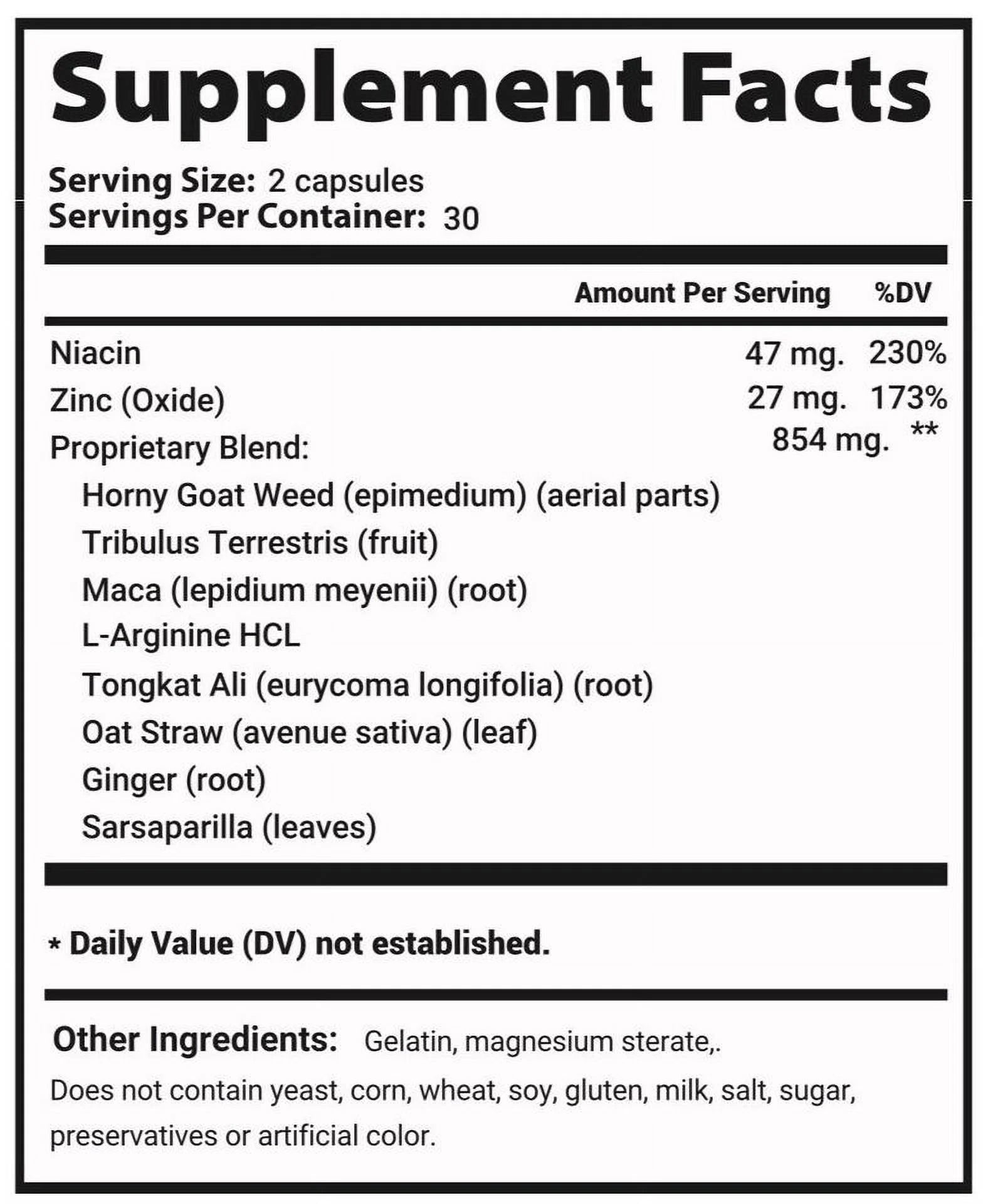 60 Capsules Male Supplement I29538