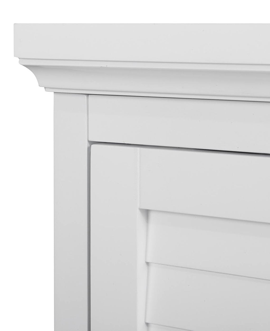 White Wooden Corner Wall Cabinet E83984