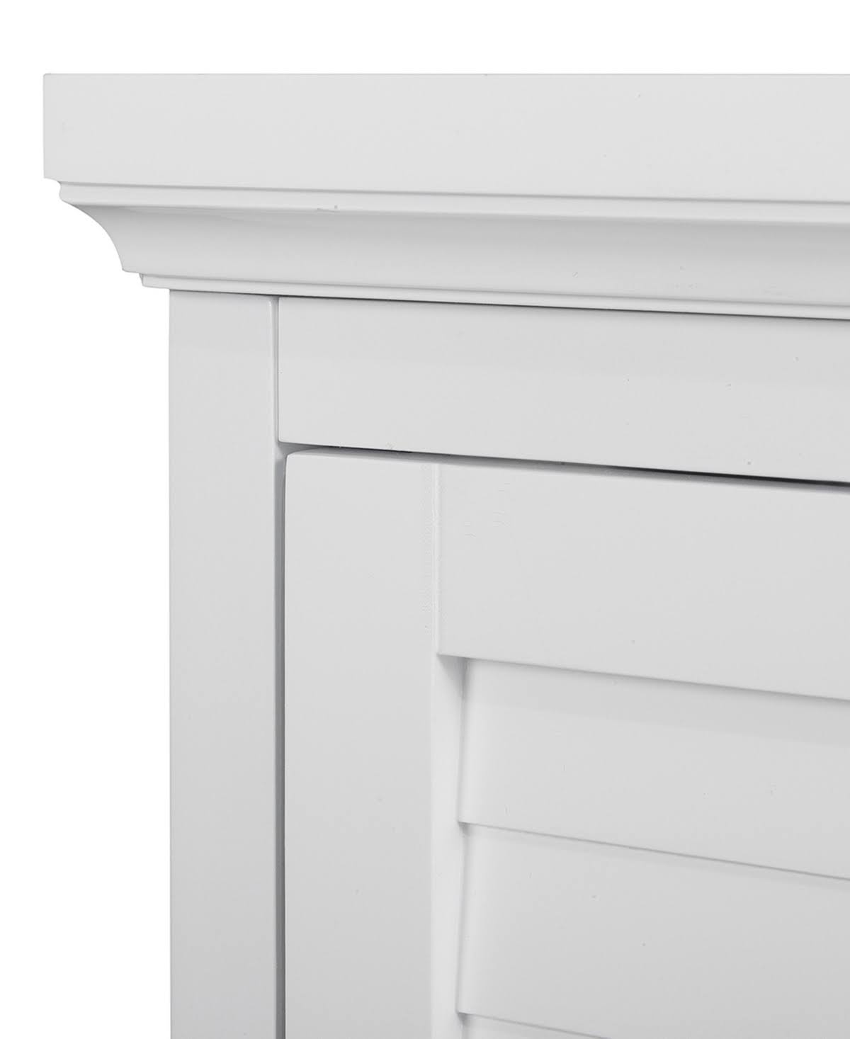 White Wooden Corner Wall Cabinet E83984