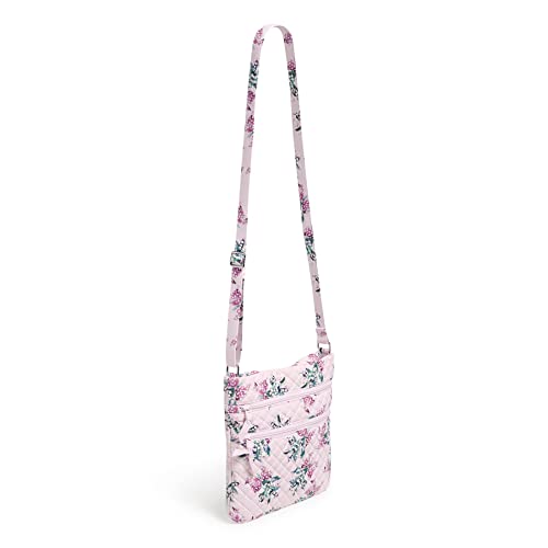 Cotton Triple Zip Hipster Crossbody Purse D3935