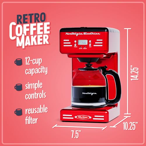 12-Cup Programmable Coffee Maker With LED Display, Aqua E687020
