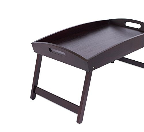 Walnut Bamboo Bed Tray with Folding Legs E77579