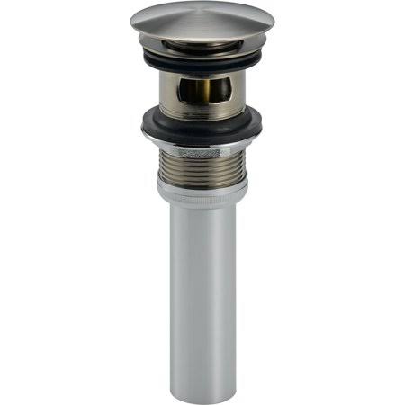 Stainless Push Pop-Up Drain Assembly with Overflow J855