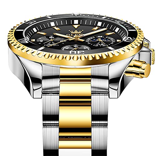 Green/Black/Blue Analog Stainless Steel Men Watch O604