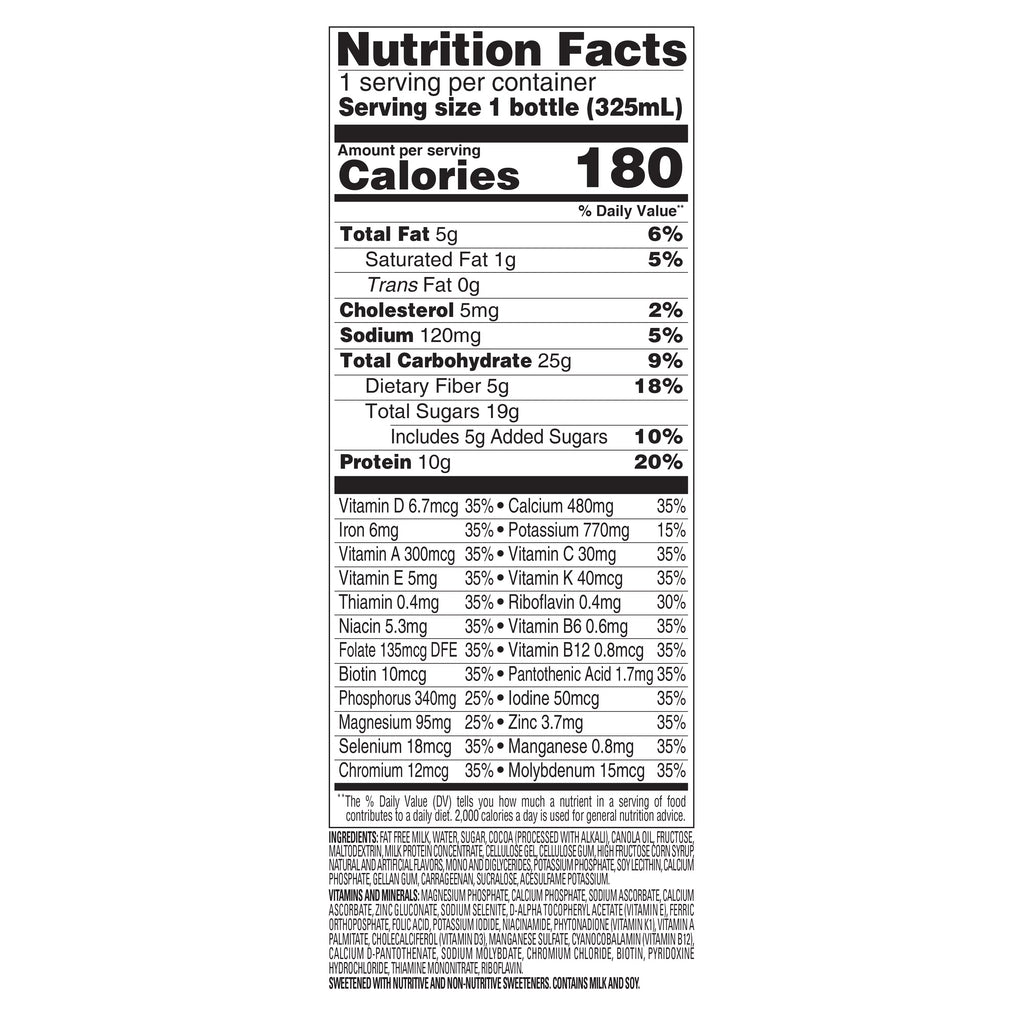 Creamy Milk Chocolate Meal Replacement Shakes, 11 fl. Oz., 15 Ct K296354
