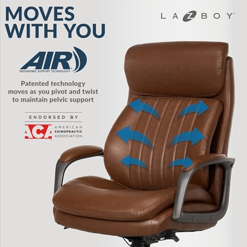 Black Vegan Leather Office Chair with Memory Foam Seat Back G407970
