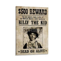 Retro Poster Old West Gunslinger Billy The Kid Wanted Poster 12x18inch H510