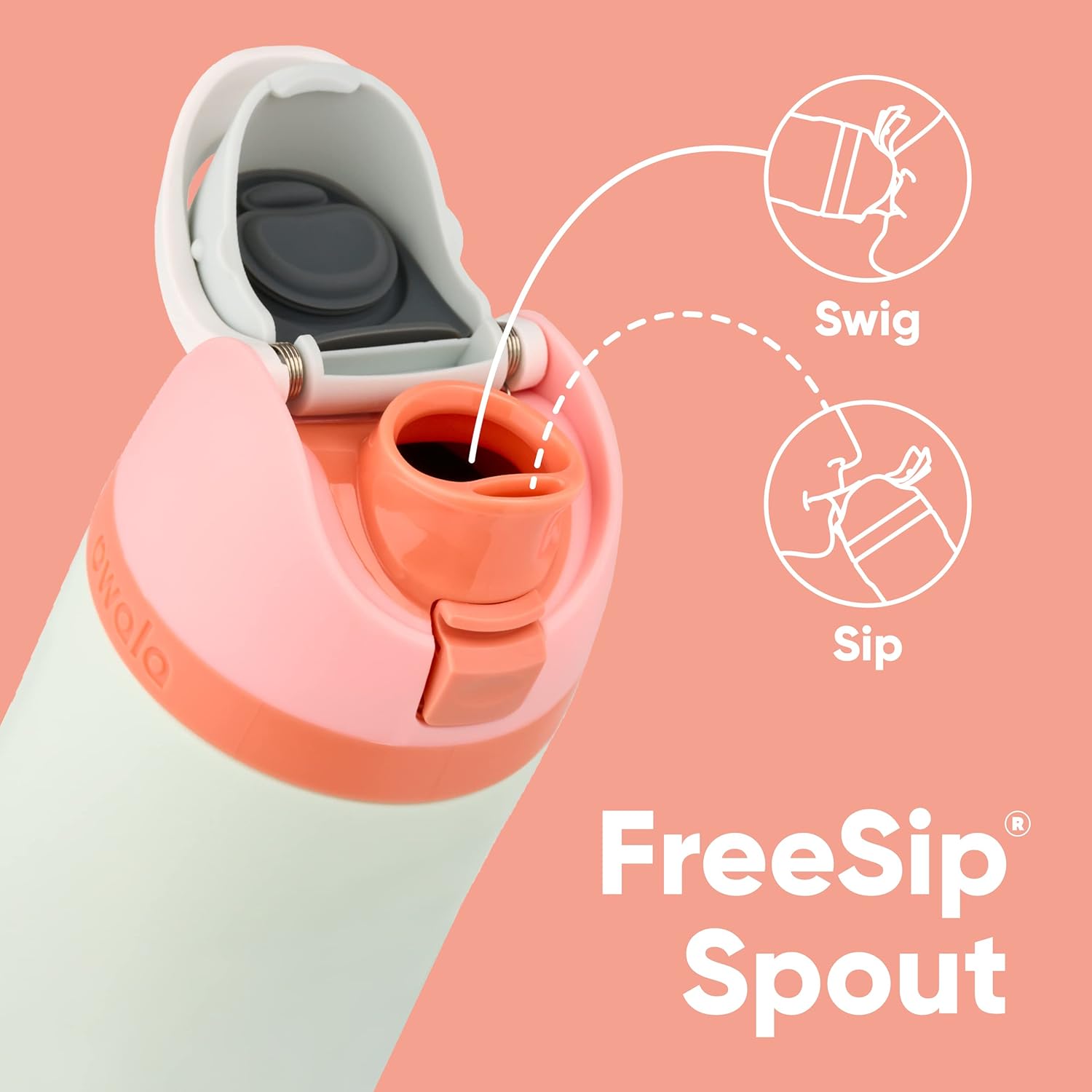32-oz Insulated Stainless Steel Water Bottle with Straw N930389