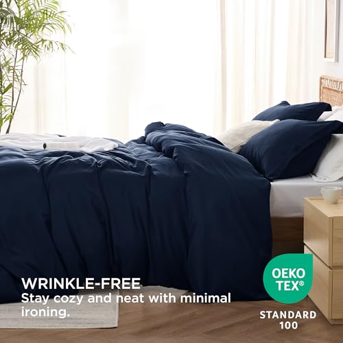 Twin/Twin XL Ivory White Cooling Duvet Cover 2 Pcs N44032