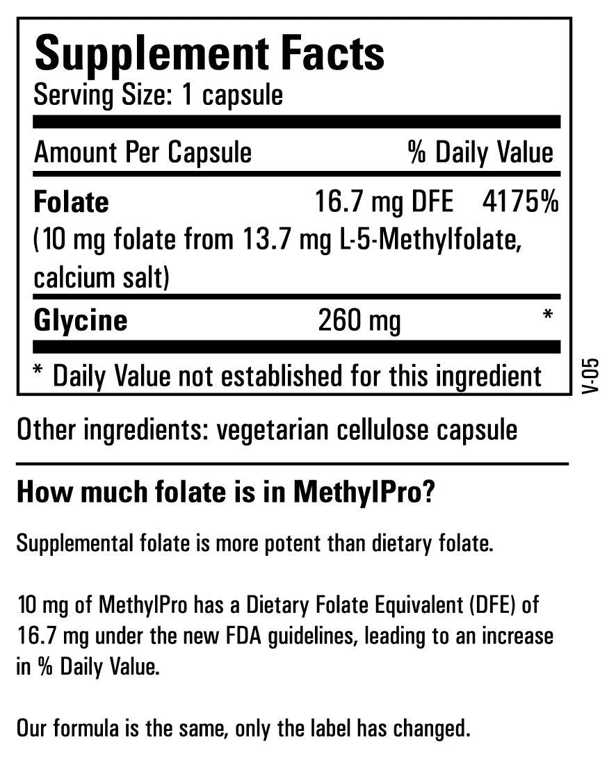 L-Methylfolate 10 mg 30ct O44121