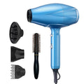 Black Hair Dryer with Diffuser and Concentrator Nozzle P3126