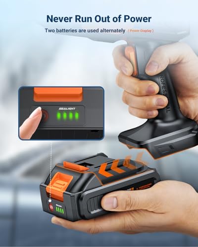 Cordless Pressure Washer with Rechargeable 3.0Ah Batteries Z213761