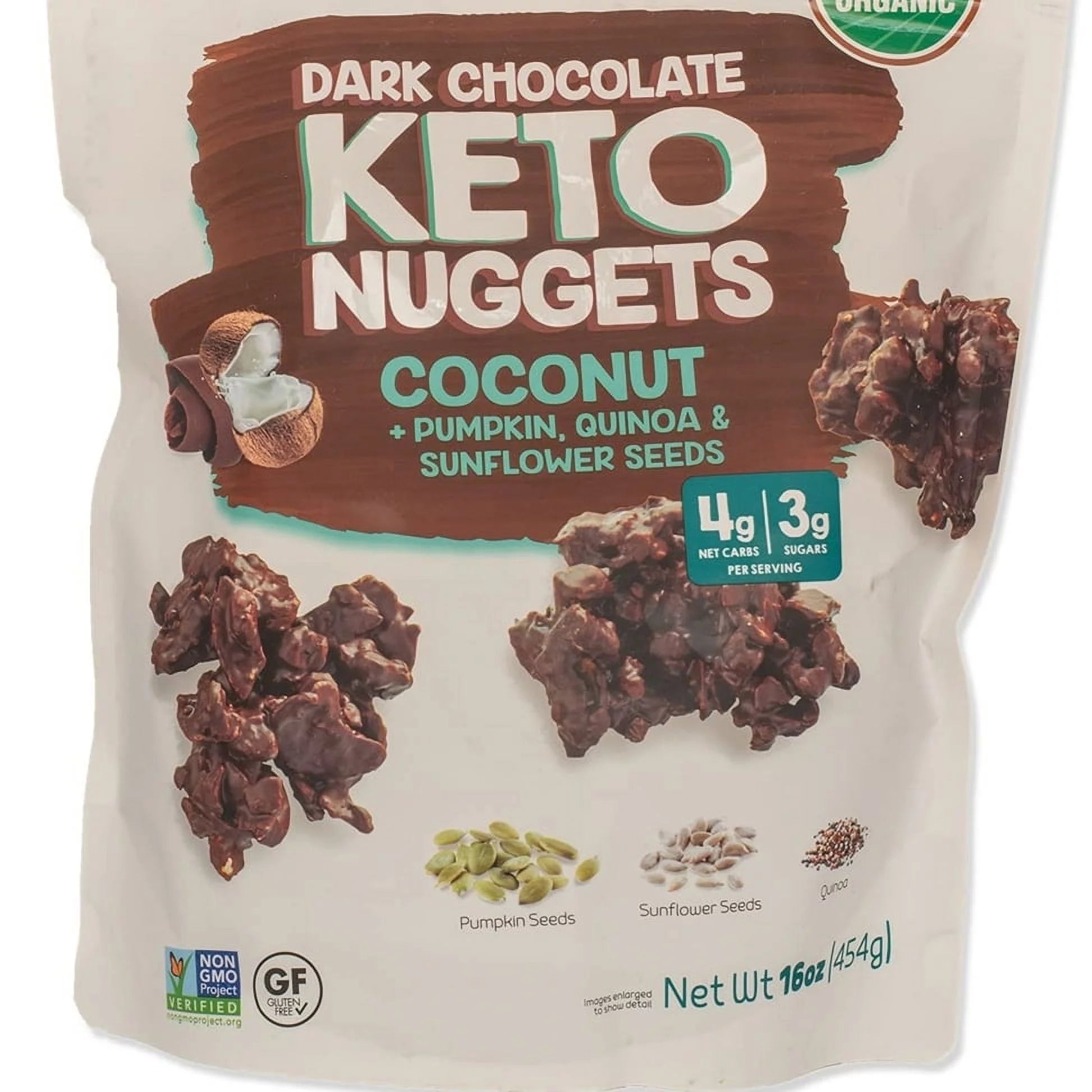 Dark Chocolate Keto Nuggets 16 Ounce S263290