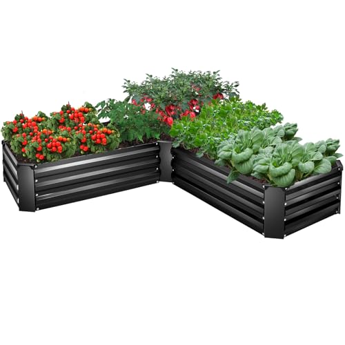 8x4x2ft Tall Galvanized Metal Raised Garden Bed R6321