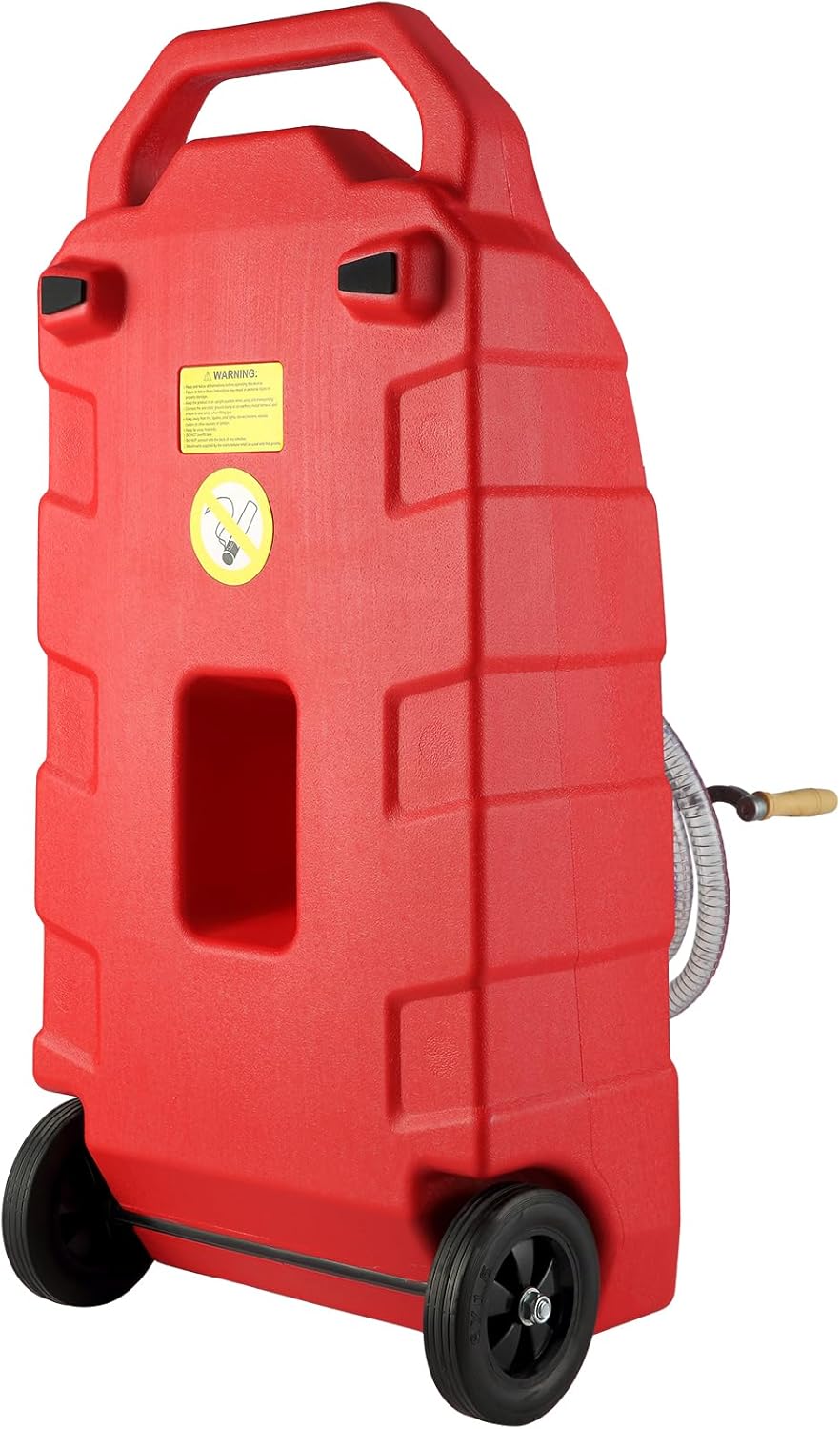 16 Gallon Fuel Caddy with Hand Pump Rubber Wheels X6586