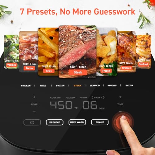 Compact 5QT Air Fryer with Nonstick Basket B37906