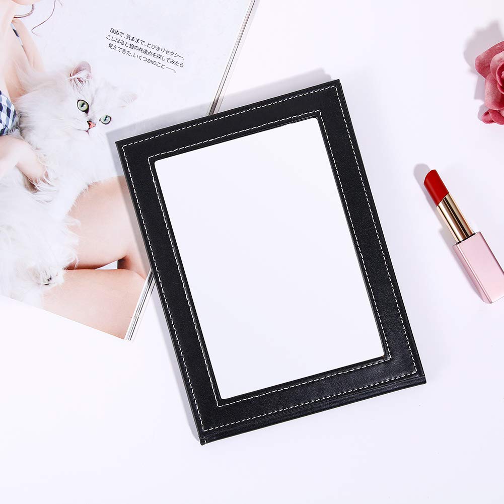 Folding Mirror Portable Adjustable Rectangular Vanity Mirror with Stand E4526