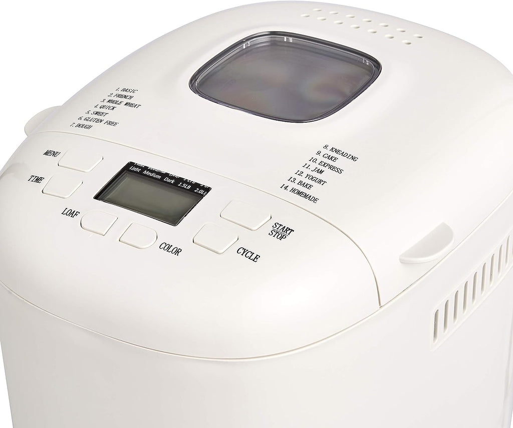 White 2 Lbs Non-Stick Bread Maker C9713