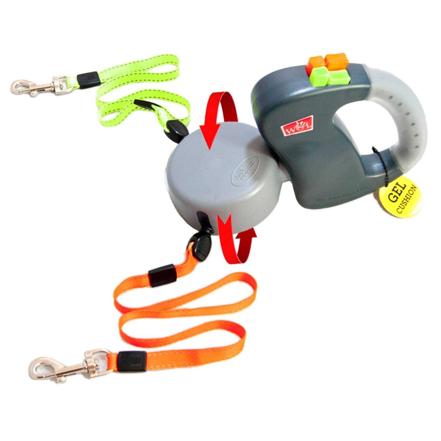 Dual Handle Retractable Dog Leash J7803